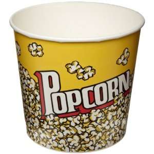 Solo VP85 85 Oz. Paper Popcorn Tub DoubleSided Poly 150 Pack  