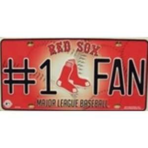 Red Sox #1 Fan MLB License Plate Plates Tag Tags auto vehicle car 