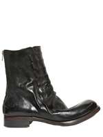 SILVANO SASSETTI   CONCEALED STRINGS HORSELEATHER BOOTS