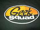 GEEK SQUAD T SHIRT black SIZE ADULT XL fruit of the loom