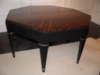 THEODORE ALEXANDER Octagon Rosewood Cocktail Table   BRAND NEW 