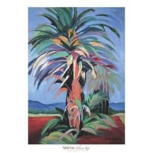 Palmera Roja Poster Print 