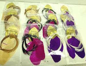 Wholesale lot of 12 Pairs Feather Dangle Ear Ring U.S, Seller Fast 