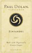 Paul Dolan Vineyards Organic Zinfandel 2007 