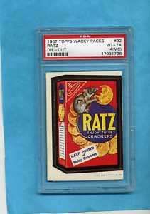 1967 Topps Wacky Packages Die Cut Ratz Crackers PSA 4  