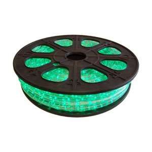  65 Green 2 Wire 1/2 LED Rope Light Spool w/ Acc Pk