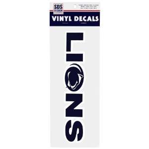  Penn State  Decal 10 with PSU Lions Logo Print 