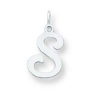  Sterling Silver Stamped Initial S Charm Jewelry