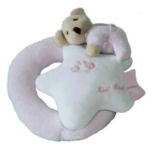   Soft Baby Rattle and Teething Toy. Moons and Stars Collection. Baby