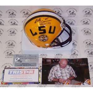 Billy Cannon Hand Signed LSU Tigers Mini Helmet   Autographed College 