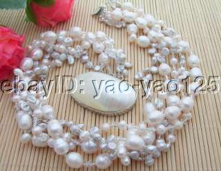 Natural Fresh Water cultured pearl, grey reborn keshi pearl, white 