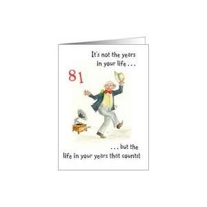   81st Birthday Card for a Man, Life in Your Years Card Toys & Games