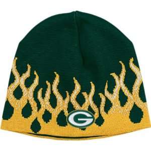  Green Bay Packers Flame Cuffless Knit Hat Sports 
