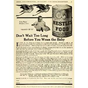  1911 Ad Henri Nestles Baby Food Pieper Hartford 