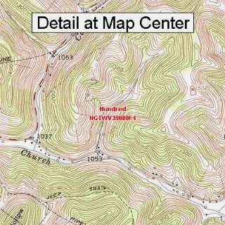   Map   Hundred, West Virginia (Folded/Waterproof)