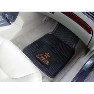   Fit Front and Rear All Weather Floor Mats   Houston Astros Automotive