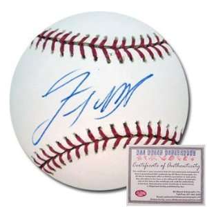  Lastings Milledge Autographed/Hand Signed Rawlings MLB Baseball 