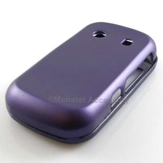 Purple Rubberized Hard Case Cover Samsung Holic B3410  