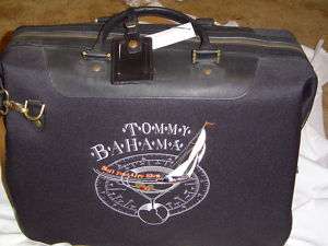 TOMMY BAHAMASAIL FAST LIVE SLOW BLK LUGGAGE BAG NEW  