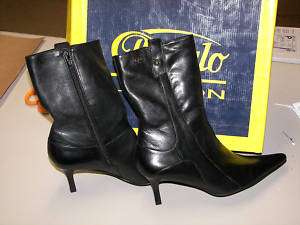 200 NEW Buffalo London Black Leather Boots Var Sizes  