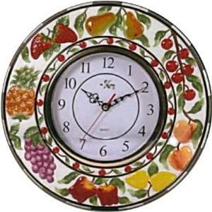  Mixed Fruit Round Ceramic Wall Clock DK 3324