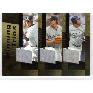  2007 SPx Winning Trios Gold WT 10 Derek Jeter/Randy Johnson 