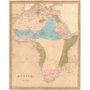  Bradford 1841 Antique Map of Africa