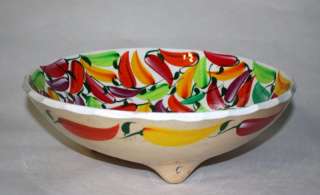   Talavera Salad Bowl Clay Pottery Folk Art Serving Fruit Plate L  