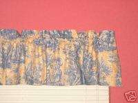 Waverly Yellow & Blue Country French Life Toile Valance  