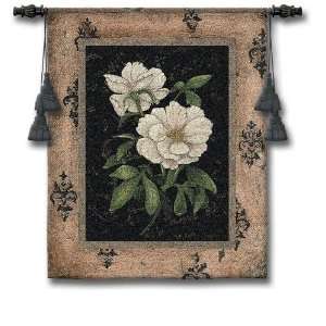  Pure Country Weavers Silver Peony Wall Tapestry 3762 WH by 