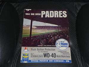 1964 PCL SAN DIEGO PADRES BASEBALL PROGRAM TONY PEREZ,  