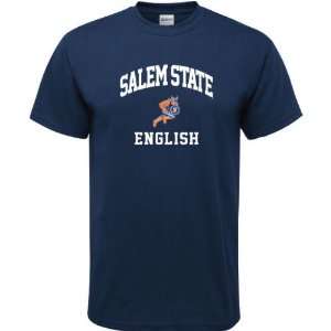  Salem State Vikings Navy English Arch T Shirt Sports 