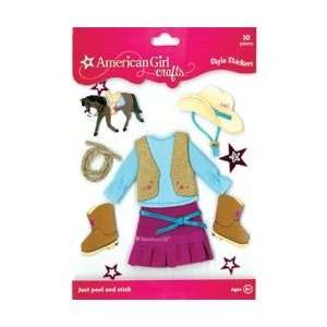  American Girl Style Stickers Western; 3 Items/Order Arts 