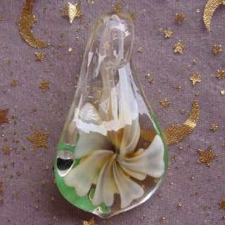 lg0010 Lovely green Lampwork Glass Frog Pendant Bead  