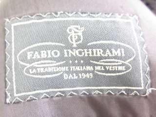 FABIO INGHIRAMI Gray Wool Cashmere Blazer Jacket 46 Reg  