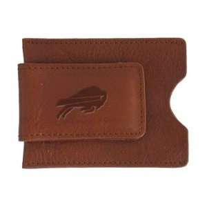  Buffalo Bills Tan Soft Leather Money Clip Sports 