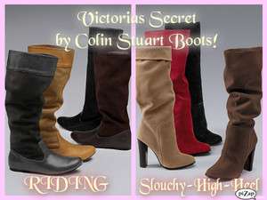   Victoria Secret Colin Stuart Slouch,Riding BOOTS 8,8.5,9,Flat & Heel