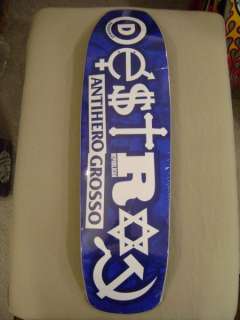 Anti Hero Jeff Grosso DESTROY Skateboard Deck BLUE  