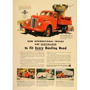  1947 Ad International Trucks Model KB 6 Bottler Semi 