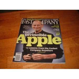  Steve Jobs, Apple CEO FAST COMPANY Magazine, 2010 The 