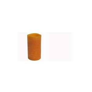  4x 8 Tangerine Distressed Texture Flameless Candles by 