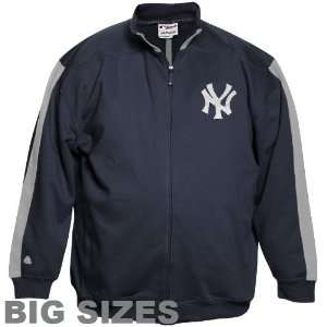  Majestic New York Yankees Navy Blue Tracker Big Sizes Full Zip 