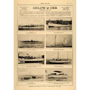  1913 Ad Gielow Orr Yacht Models Sale Charter Exchange 