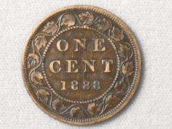 1888 CANADA LARGE CENT   COPPER COIN  