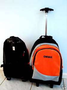 CHIVAS ROLLING CARRY ON LUGGAGE T HANDLE BACKPACK NEW  