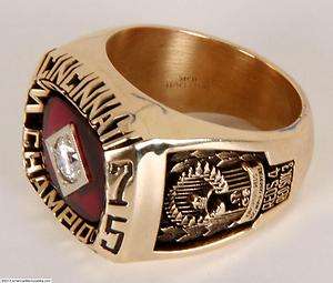 1975 Cincinnati Reds Pete Rose World Series 10K Ring(Salesman Sample 
