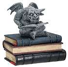 new reading gargoyle box stash collectible sculpture  