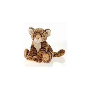   12 Inch Sitting Stuffed Wild Cat Lazybeans By Fiesta Toys & Games