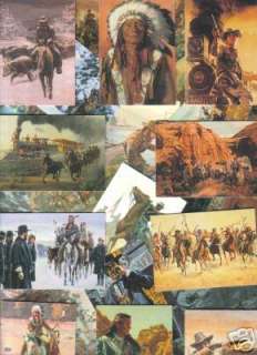 Wild West America art Mort Kunstler Trading Card Set  