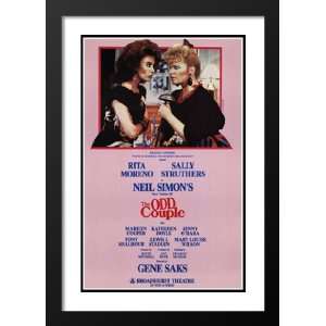 Odd Couple, The (Broadway) 32x45 Framed and Double Matted Broadway 